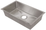 Better Bath Stainless Steel Single Square Sink - 27" x 16" x 7" (385313)