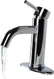 RV Kitchen Faucet With Single Handle Metallic Spout