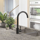 Flow Max Curved Gooseneck Kitchen Faucet for RVs and Residential