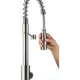 Flow Max Coiled Pull Down Kitchen Faucet for RVs and Residential
