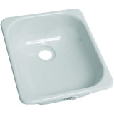 Better Bath Square Galley/Kitchen Sink in White