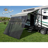 Black 10' x 8' Drop RV Awning EZ ZipBlocker 701008ACD