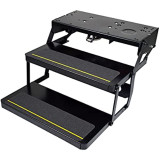 Platinum Series Reinforced Double Tread Electric Step Assembly for 5th Wheel RVs, Travel Trailers and Motorhomes