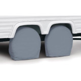 Over Drive RV Wheel Covers, Wheels 33" - 36" Diameter, 9" Tire Width, Grey (2-pk)
