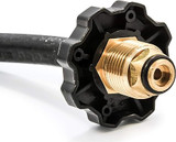 Propane Brass 4 Port Tee- Comes with 5ft and 12ft Hoses