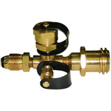 Marshall Excelsior Excess Flow Camping Propane Tee Adapter ME425P