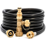 Propane Brass Tee with 3 Port and 12' Hose 59103