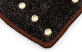 RV Step Rug ( Premium Radius Wrap Around Step Rug, Turf Material (22" Wide) - Brown) 42949