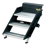 Triple Step for RV, 30-inch, Black