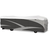 Class A Motorhome Cover - Olefin HD Designer Series, Gray/White