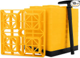 Fasten Leveling Blocks W/ T-Handle - 44512 - Yellow - Single Tire
