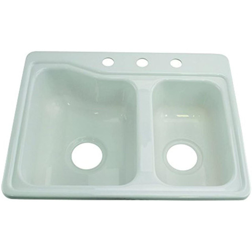 Better Bath RV Double Sink 25" x 19" White