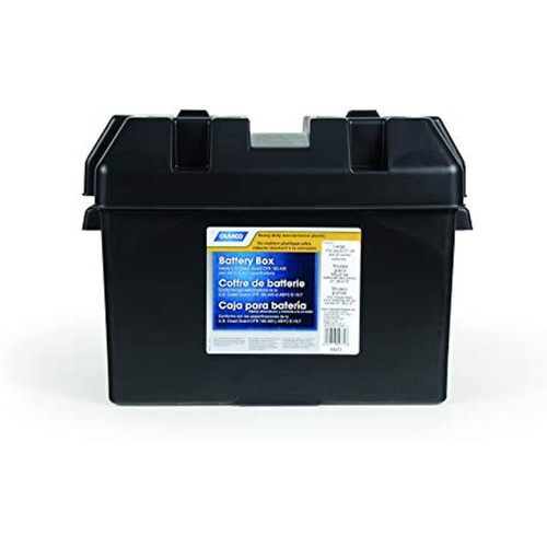 Camco Large Battery Box with Straps and Hardware - Group 27, 30, 31 (55373)