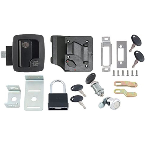 RV Door Lock Keyed Alike Kit - Premium Black 013-6202