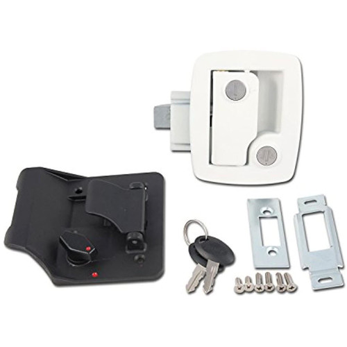 White Trailer Lock with Key