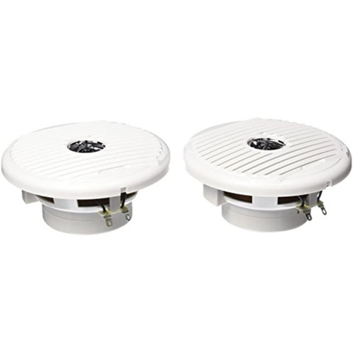 6.5" 75W Coaxial Speakers, Silver/White MSX65R