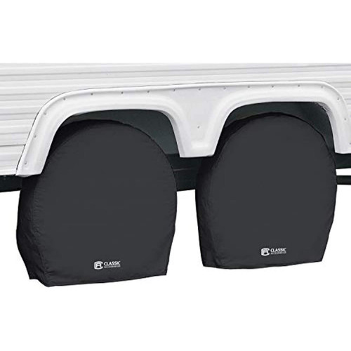 Over Drive RV Wheel Covers, Black