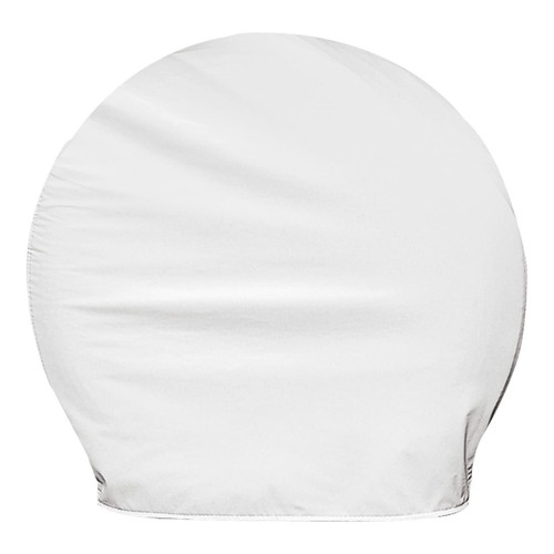 Single Axle Ultra Tyre Gard Tire Wheel Cover, Polar White, Set of 2
