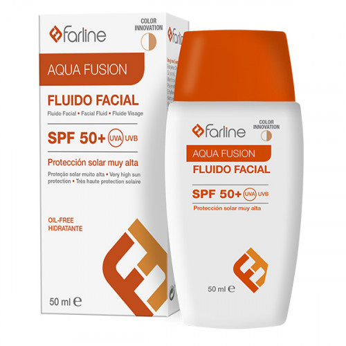 Farline fotoprotector fluido facial 50+ con color