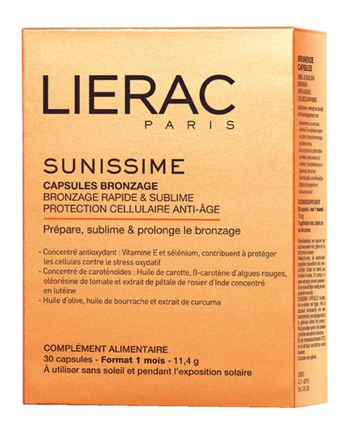 Dúo cápsulas preparadoras de bronceado sunissime lierac