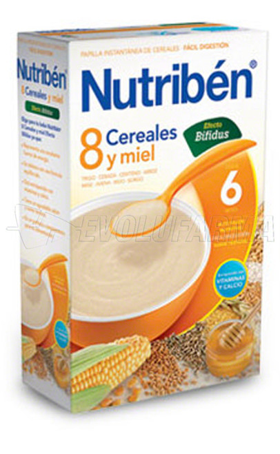 Nutriben 8 cereales y miel efecto bifidus, 600 g