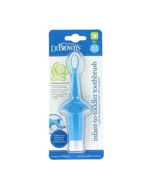 Cepillo dientes bebé dr. brown's natural flow azul