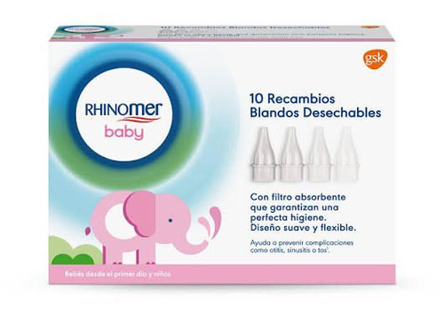 rhinomer baby recambios blandos desechables 10 unidades