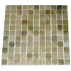 Green Onyx Tumbled 1"x1" Mosaic Tiles 12"x12" Mesh