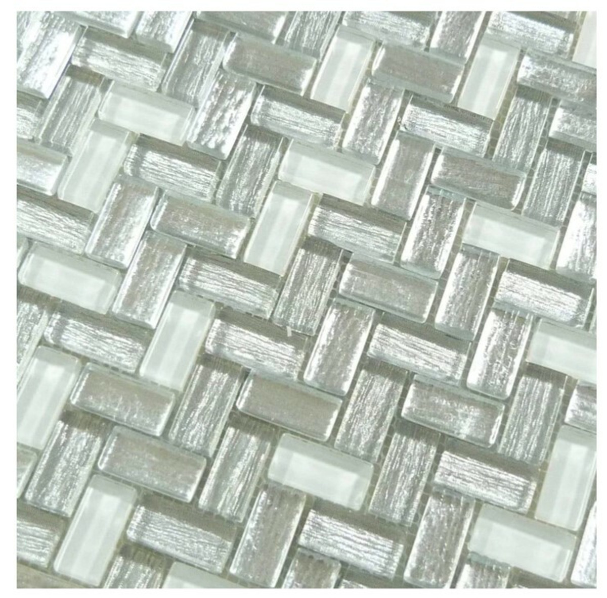 Herringbone Glass Mosaics