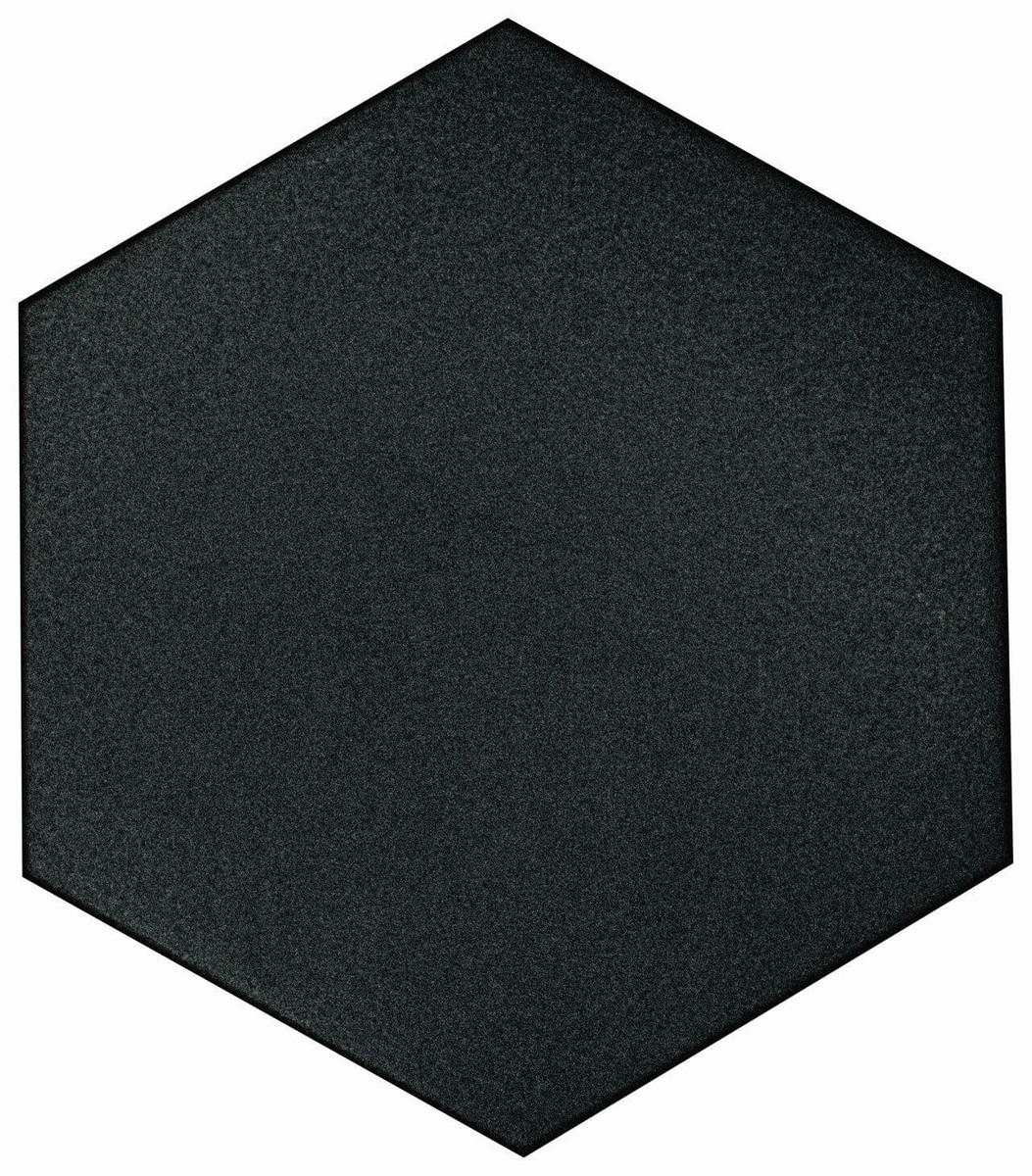 Casablanca Black Matte 8x9 Hexagon Porcelain Tile