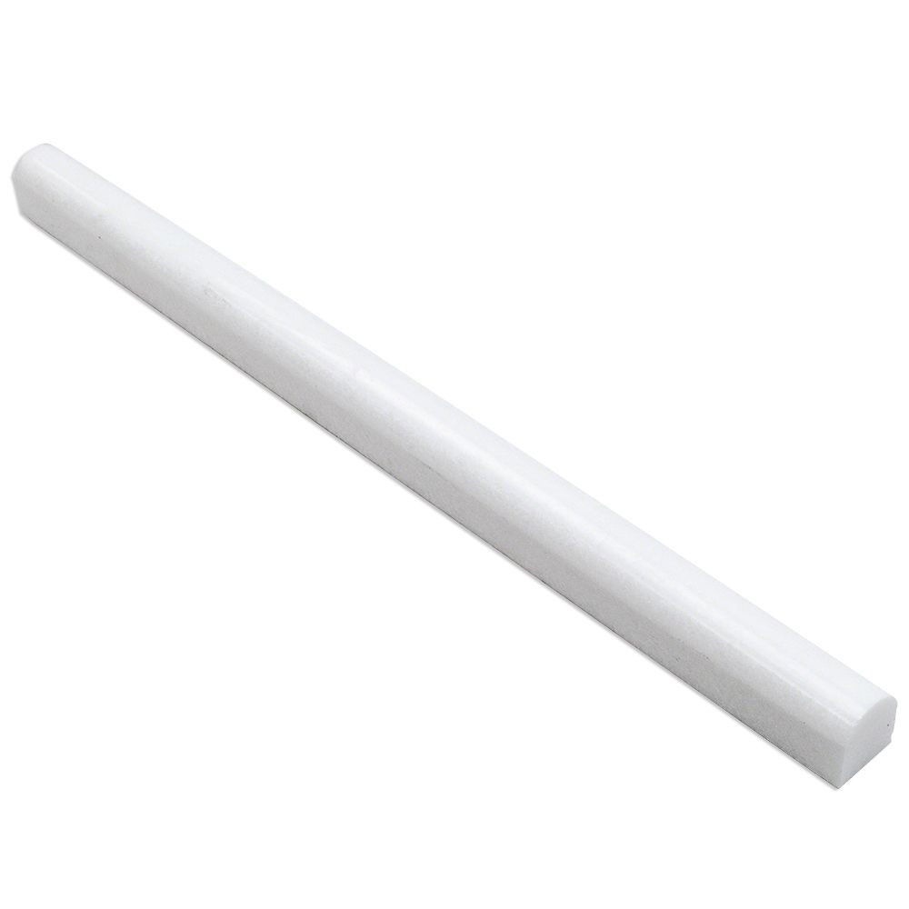 Thassos Marble Pencil Liner Polished 3/4"x12"