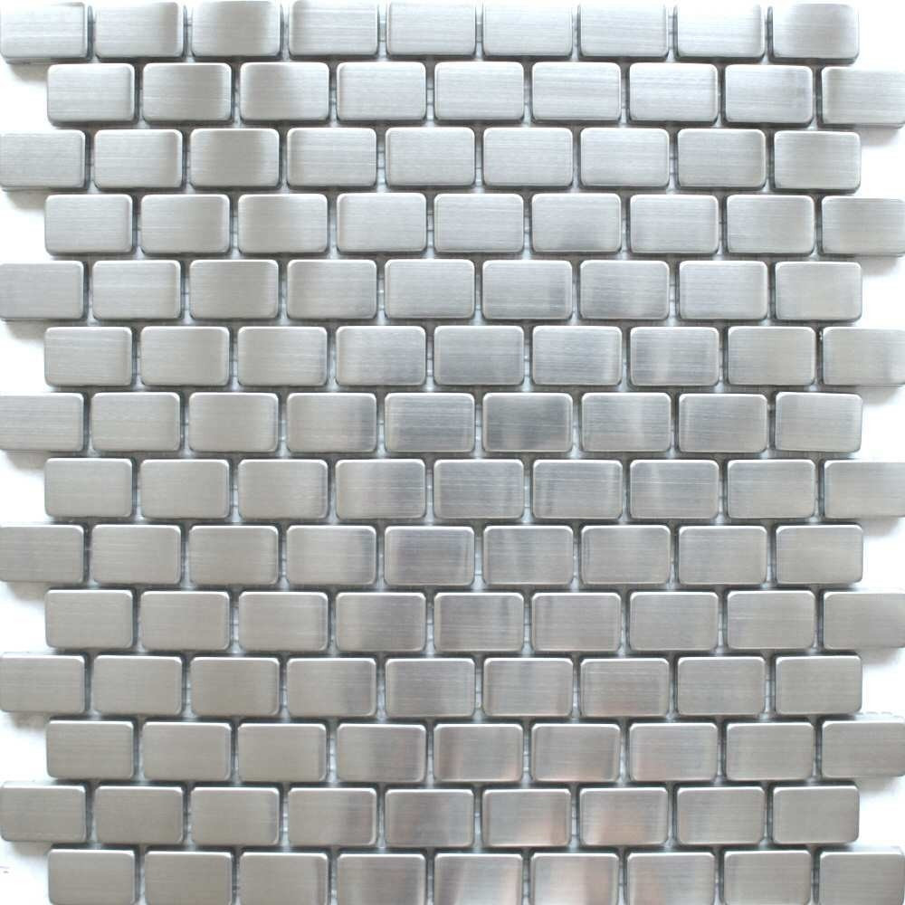 Stainless Steel Off Set Square Mosaics 12x12
