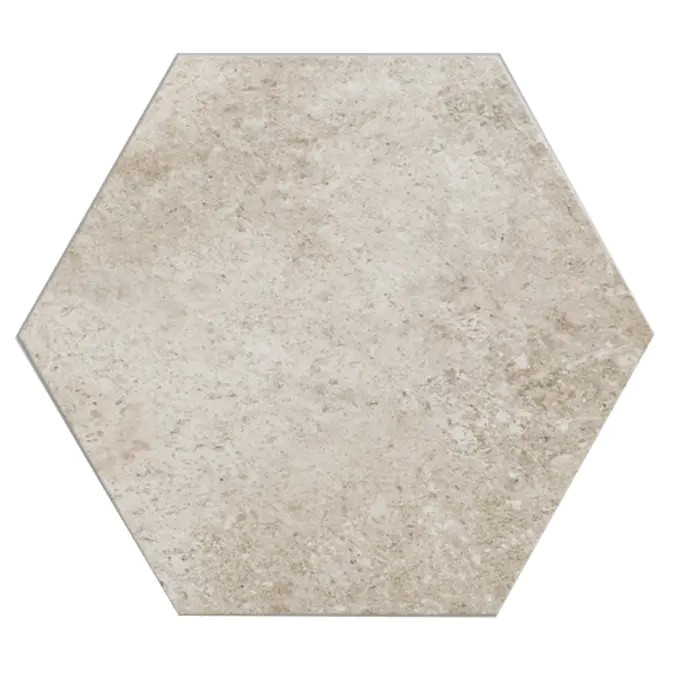 Rewind Pearl 14x16 Large Format Porcelain Tile Hexagon