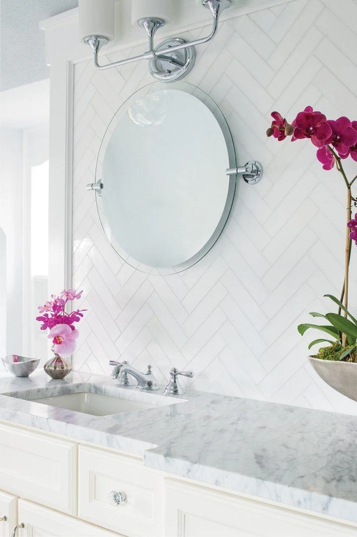 Thassos Honed 2"x8" Marble Tile