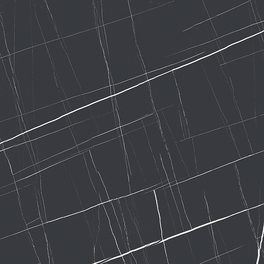 Imagine Stone Nero Marquina Polished 48"x48" Porcelain Tile