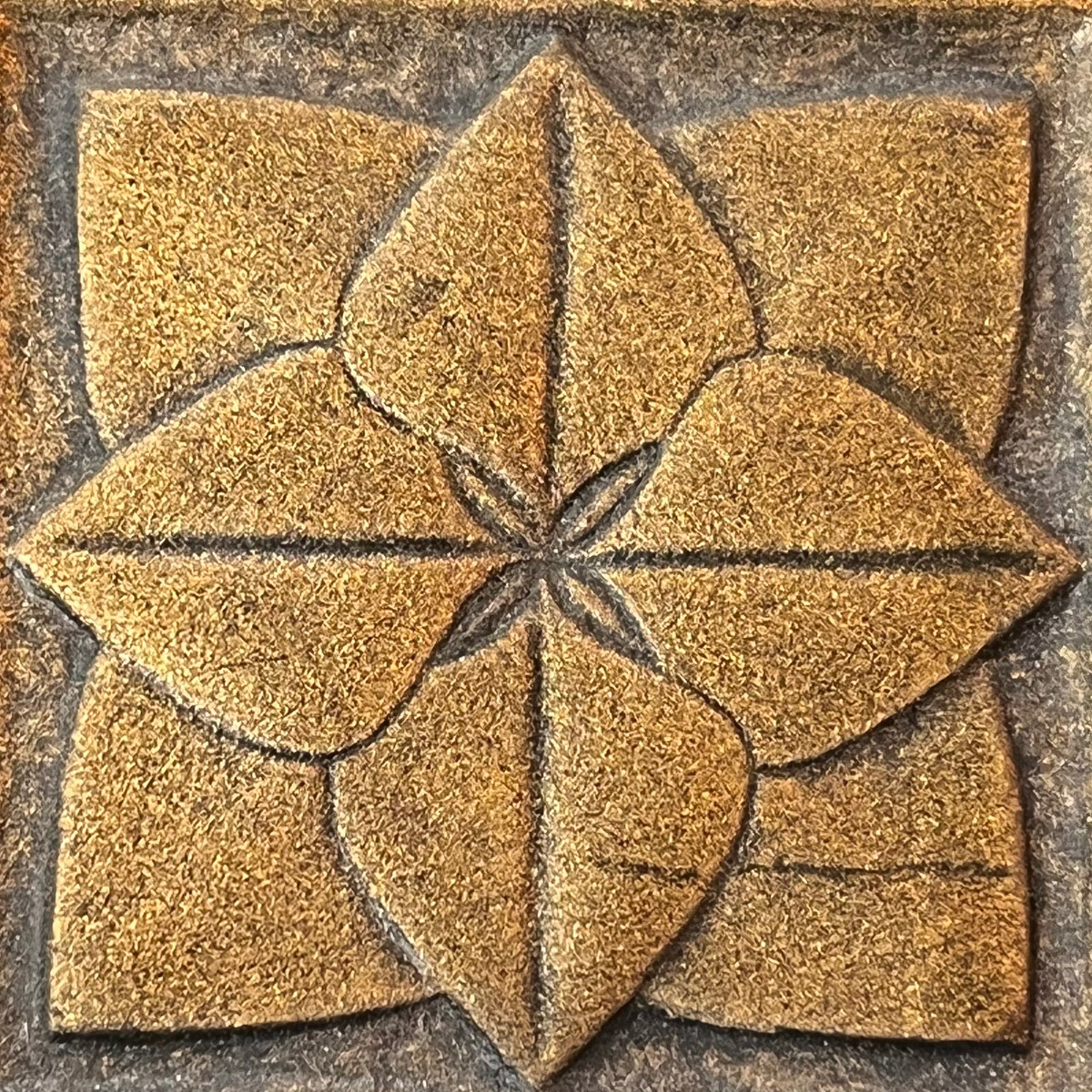 Mod F Bronze 2"x2"Deco Cast Metallic