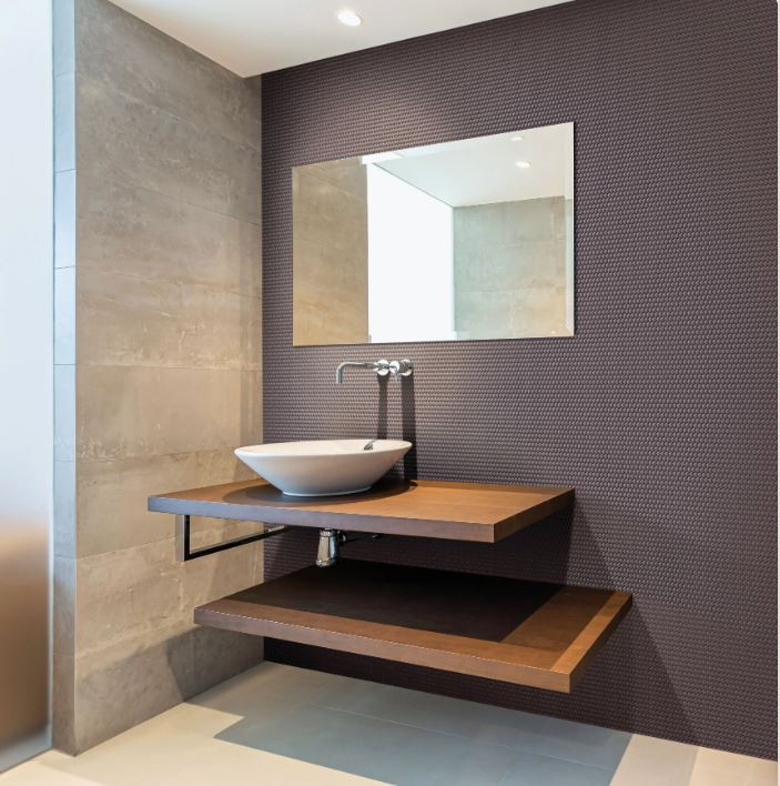 Onix Dark Grey Shiny Pennyround Mosaics 11.25x11.25 Mesh