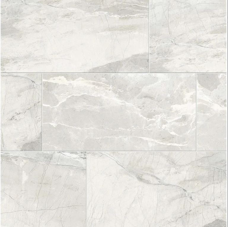 Absolute 12 in. x 24 in. Matte Porcelain Tile - White