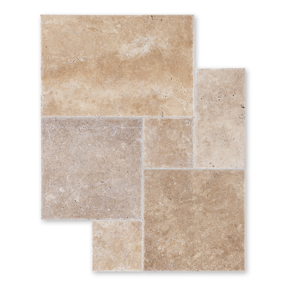 Noce Premium Travertine Brushed/ Chiseled Versailles