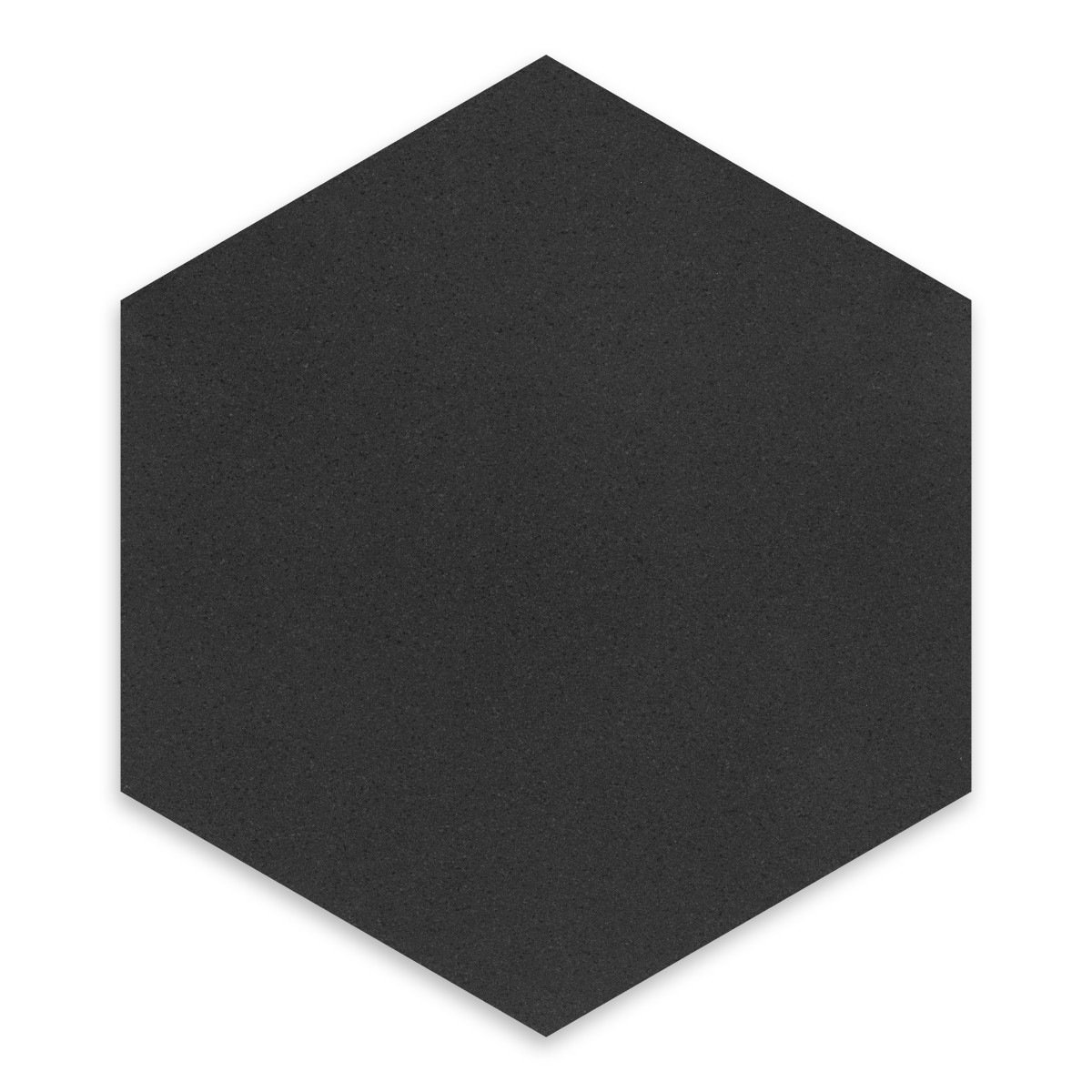 Basalt Black Basalt 10″ Hexagon Honed