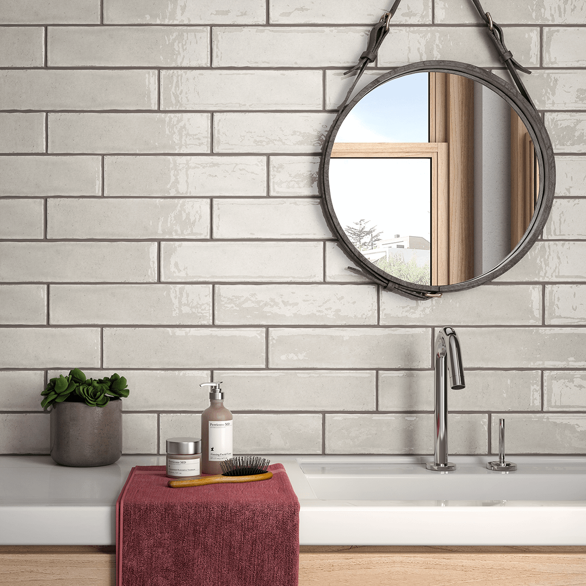 Maiolica White Crackle 3x12