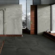 UNICOM - BRAZILIAN SLATE - RAIL BLACK 24X48 PORCELAIN TILE