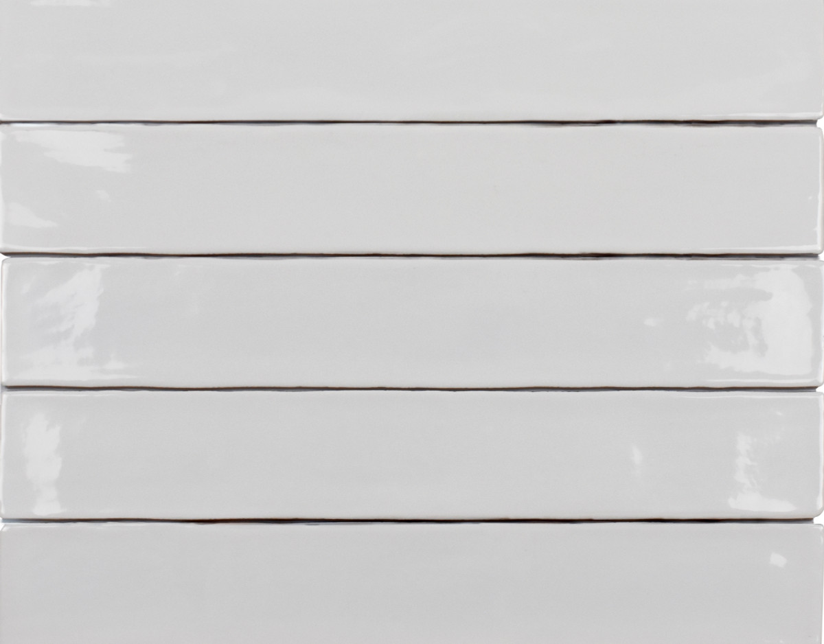 Zellige White Gloss 2.5"x16" Ceramic Wall Tiles