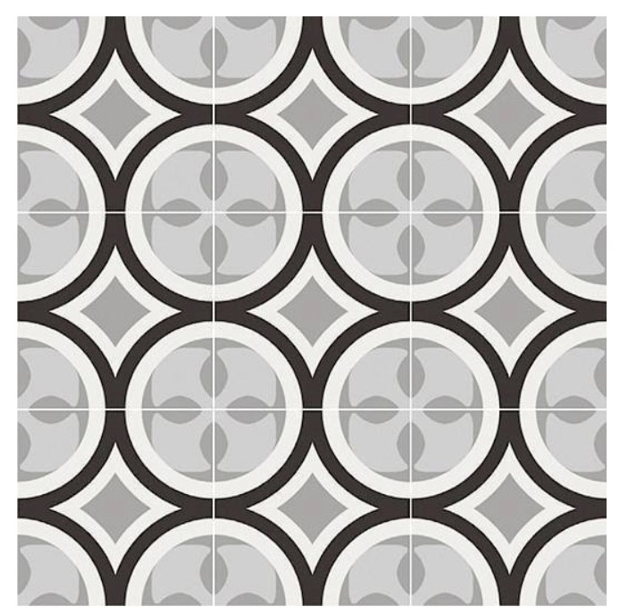 Patchwork B & W #1 8x8 Porcelain Tiles  $7.99 Sq. Ft.