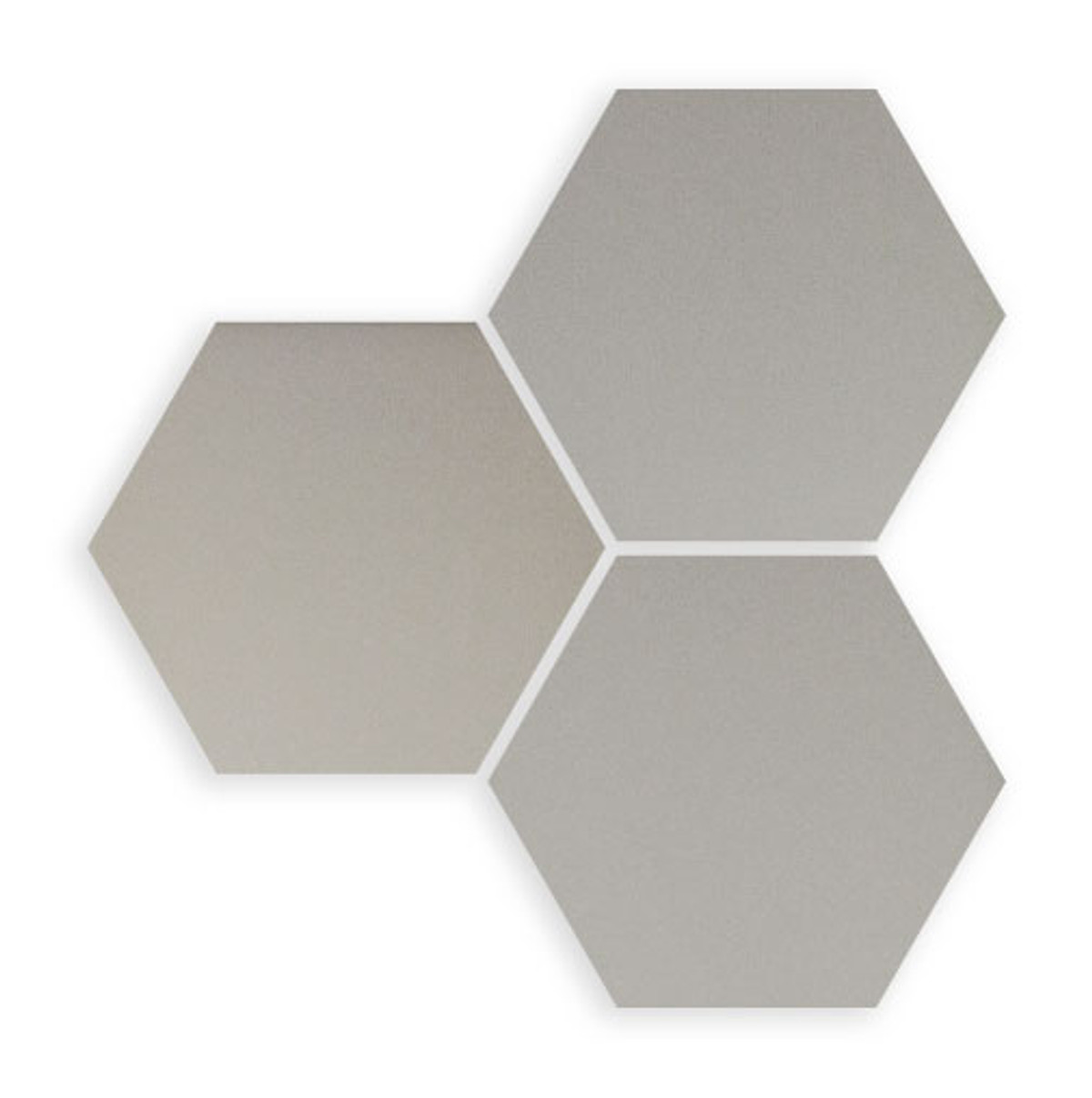 Six Hexa Grey 5.5”x6.3” Porcelain Hexagon Tiles