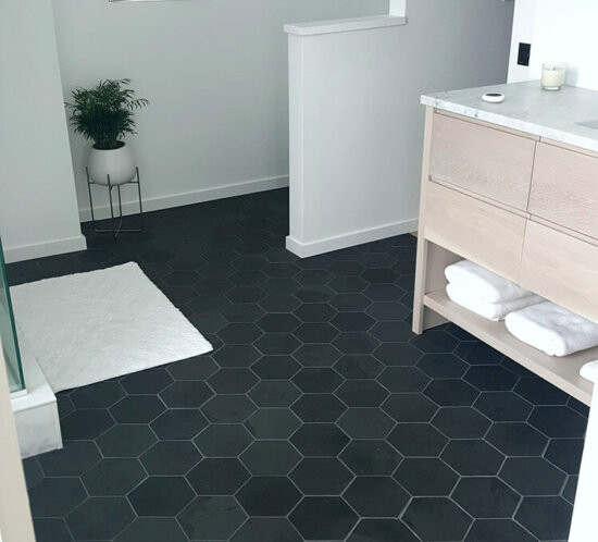 Brazilian Black 6" Hexagon