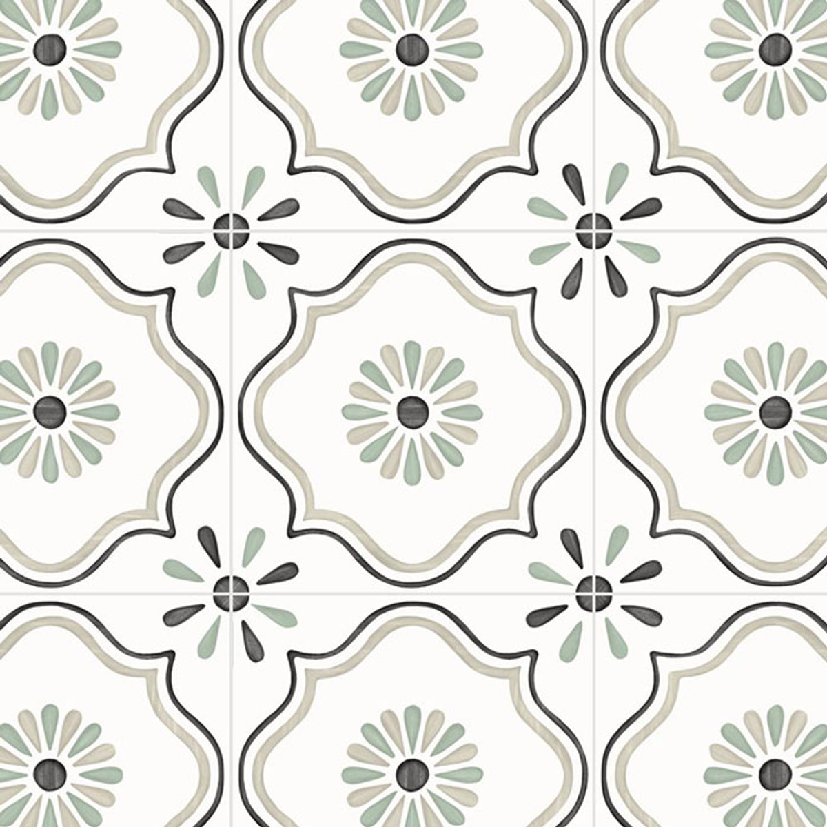 Tanger Sand Flower 5"x5" Porcelain Tiles