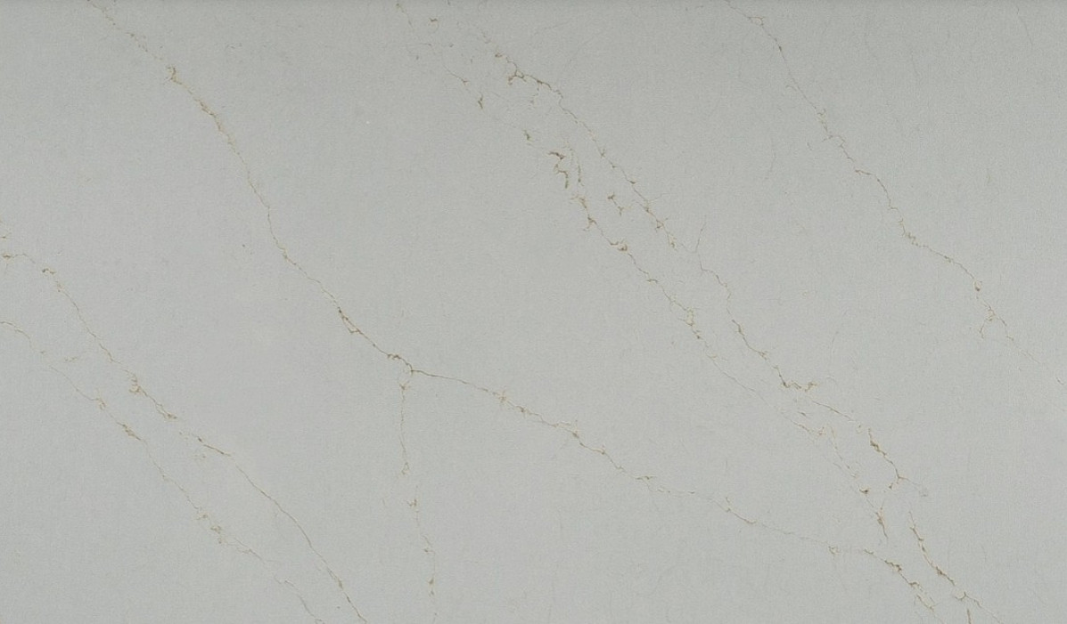 Montaj Bianco Oro Polished 3CM Quartz 126"x63"