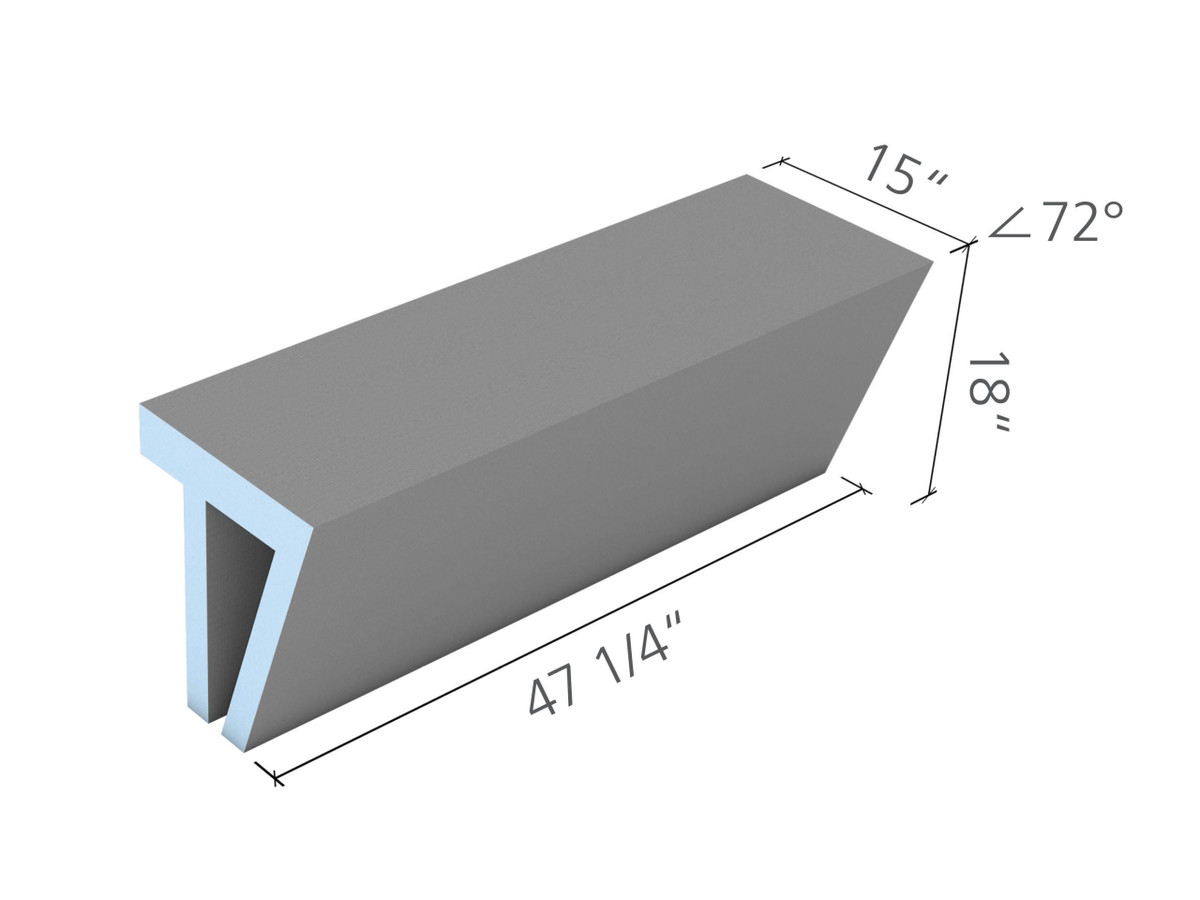 wedi Sanoasa Shower Bench 2 L
47 1/4 in. x 18 in. x 15 in. 72 degree front/top straight transition
1 pc
US3000045
