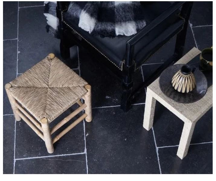 Belgium Black Limestone Antique Brushed Handcut 12x24